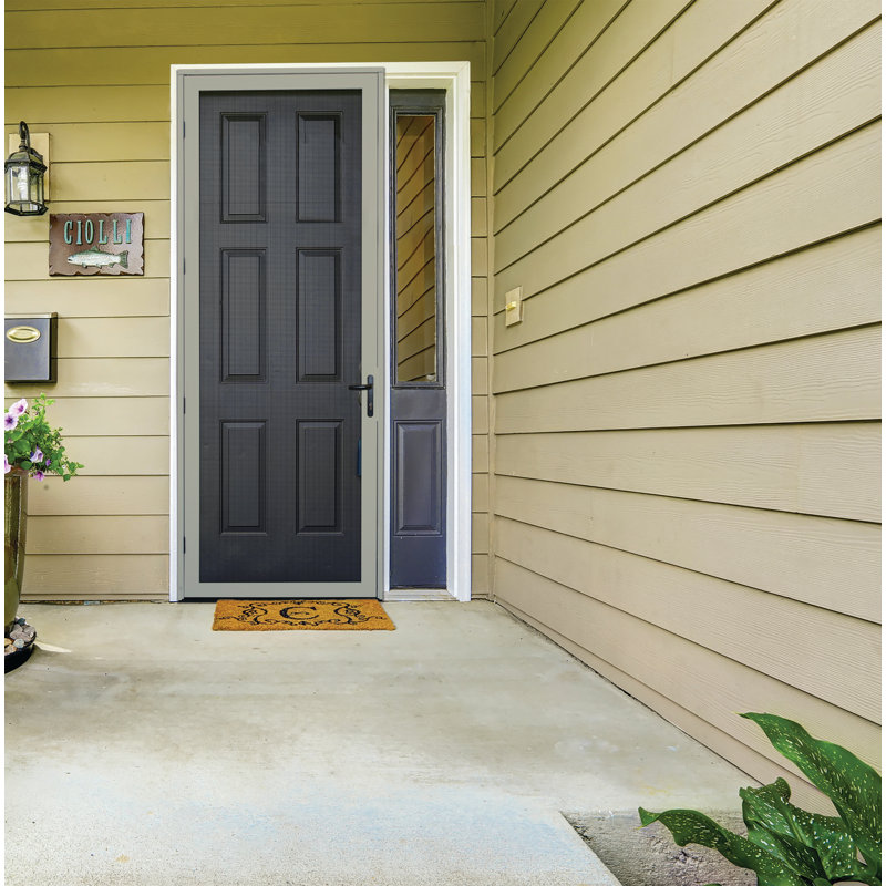 Meshtec Screen Door, Almond, Right Hand/Outswing