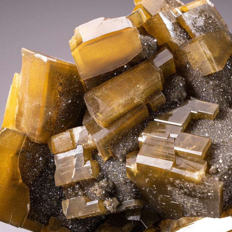 Golden Barite With Marcasite Crystals From Nandan County, Hechi, Guangxi, China