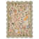 Farmhouse Floral Rug Washable Rug Non Slip Modern Scalloped Carpet, Soft Non Shedding Indoor Carpet, Low Pile Thin Foldable Printed Mat