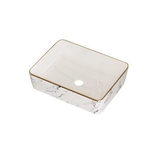 18.9'' Rectangle Ceramic Vessel Bathroom Sink