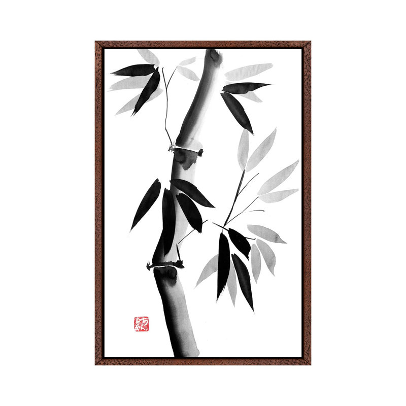 Old Bamboo by Péchane - Print on Canvas, Classic Brown Wood Framed, 152.5 cm H x 101.5 cm W