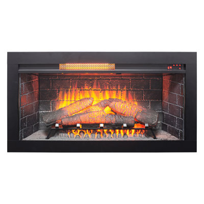 Electric Fireplace 36 Inch With Infrared Technology, Removable Trim Kit, /ul Certification, Fuse Protection, 5018 's Per Hour, 400 Sq. Ft. Heating, 1 - 8 Hours Timer, 11 Temperature Ranges For Home