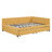 Full Size Upholstered Daybed With 2 Storage Drawers Sofa Bed Frame No Box Spring Needed, Linen Fabric-501243333