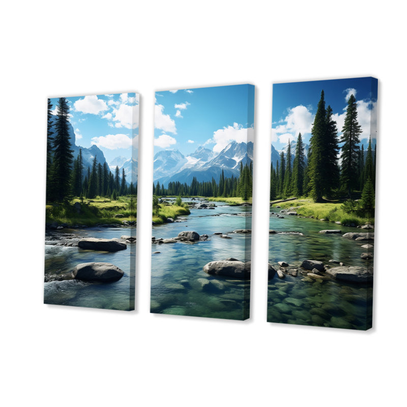 Paysage Canada, ensemble de reproductions d'art sur toile Banff Symphony - Banff Symphony II, H 28 po x l 36 po x P 1 po