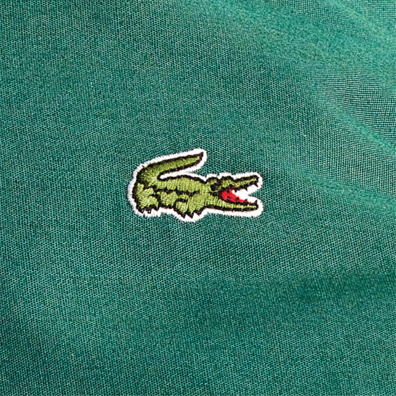Lacoste Big Croc Cotton King 3-Piece Green Comforter Set, Green, King Comforter + 2 Shams
