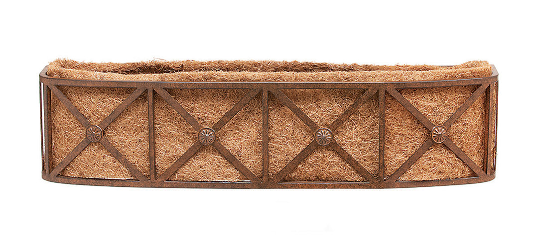 Ifsah Handmade Outdoor Railing Planter Red Barrel Studio®