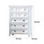 Commode haute 50 po Lile, 6 tiroirs, moulures couronnées Lile-93513352