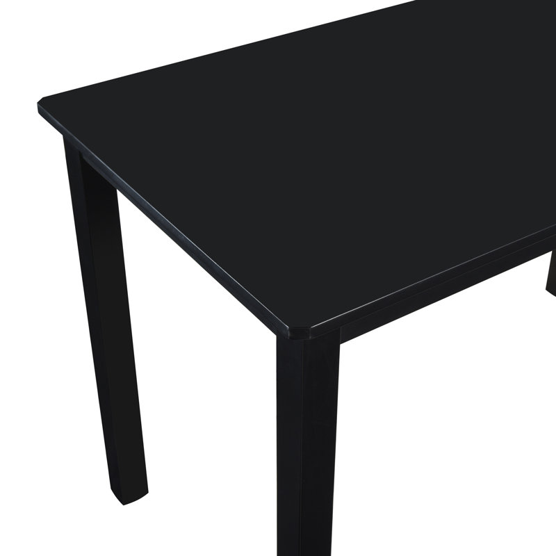 Ensemble repas pour 4 personnes Aujanae, Noir, Noir