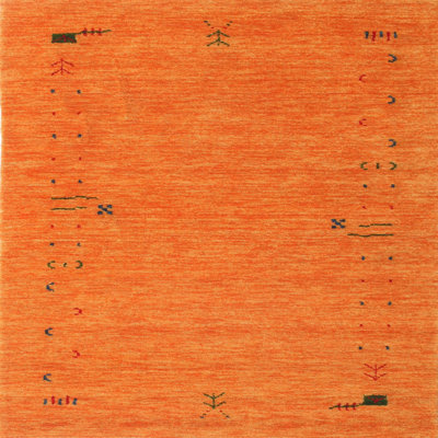 Tapis de zone orange contemporaine