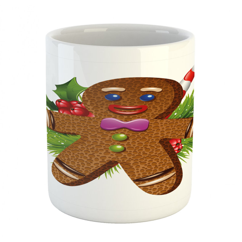 Grande tasse à café pain d’épice man