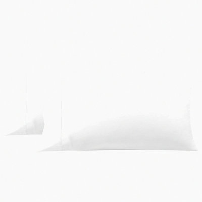 Luxury Cotton Queen Pillowcase Set - Soft White Envelope Closure Bed Pillow Covers - Hotel Quality 20x30 Pillow Cases for Bedroom - Pack of 2