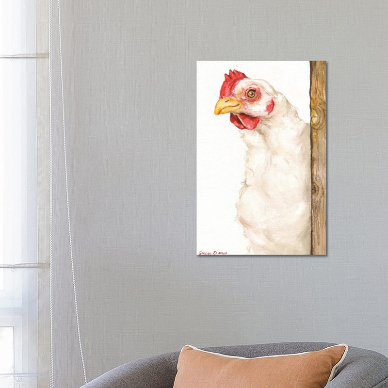 Chicken II by George Dyachenko - Wrapped Canvas Gallery-Wrapped Canvas Giclée, 66.04 cm H x 45.72 cm W