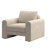 Hampden Rounded Arm Chenille Upholstery Accent Chair-1685668876