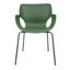 Fauteuil d'extérieur empilable Allenhurst vert-257146092