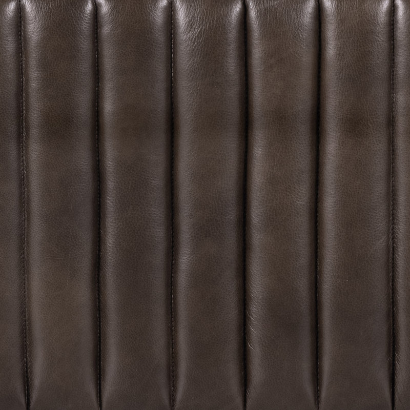 Banc rembourré 61 po Brandt, Cuir véritable loup diacre