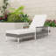 Chaise longue en rotin PE tissé à la main toutes saisons avec caractéristiques réglables et structure robuste, coussin-1480068516