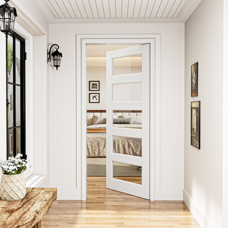 Porte standard en verre transparent 5-Lite, 32 po x 80 po