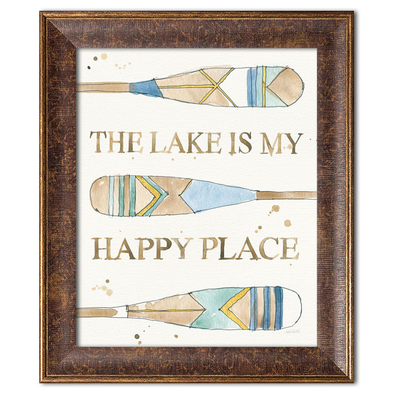 « lakehouse iii », impression, H 16 po x l 12 po x P 0,75 po, Papier avec cadre blanc