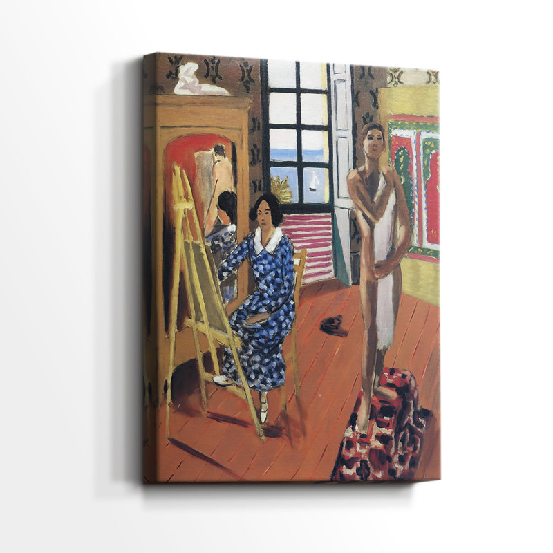 Les trois heures assises - Toile tendue avec châssis par Henri Matisse, 40 po x 60 po