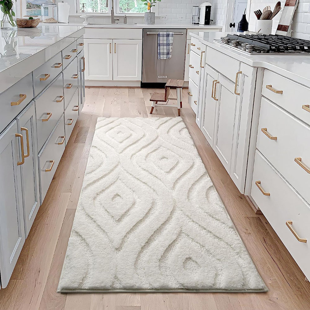 Chenille Bath Rug with Non-Slip Backing Hokku Designs