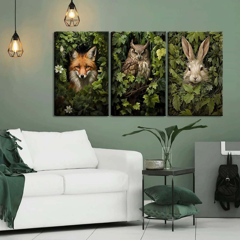 3 Piece Wrapped Canvas Print, 40 cm H x 30 cm W