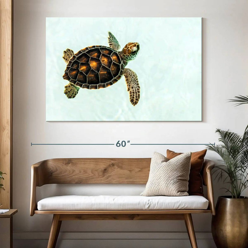 Bébé tortue Brampt, H 34 po x l 51 po
