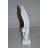 Ameline Modern Art Abstract of Fire White Resin Statue - Size: 6"L x 3"W x 12"H. -1226014979