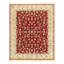 Tabriz Floral Area Rug in Red/Ivory