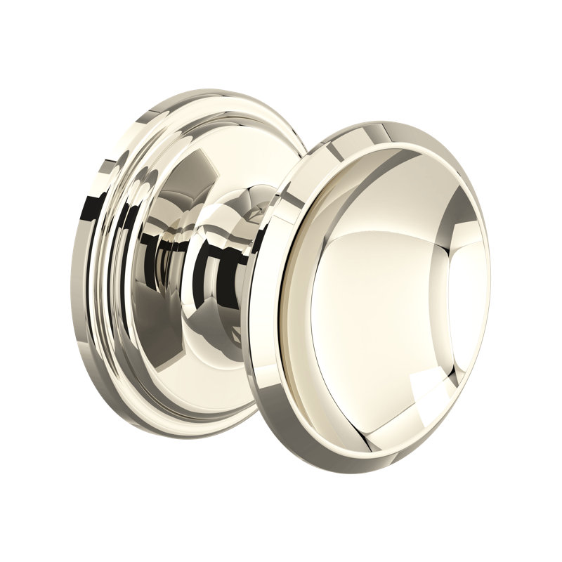 Large Concave Drawer Pull Knobs, Polished Nickel