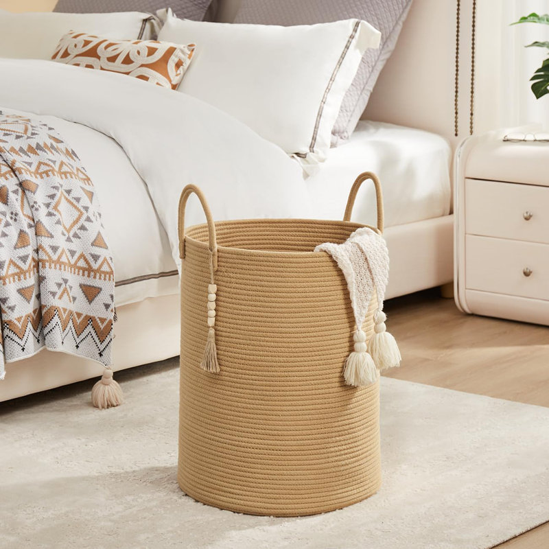 Fabric Laundry Hamper, Brown