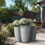 Ensemble de pots à fleurs en ciment 3 pièces Askas-201675716