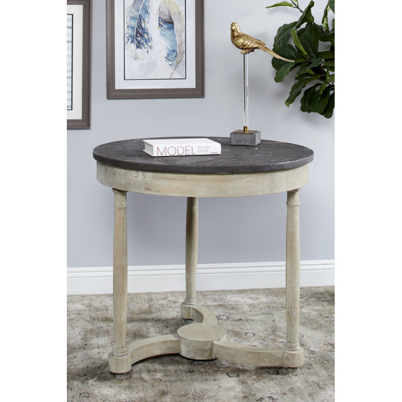Leah Oak Round Solid Wood Dining Table