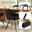 48cm H Velvet Upholstered Metal Armchair-1996620774