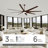 100" 8 - Blade Led Standard Ceiling Fan With Remote Control And Light Kit Included-1524474095