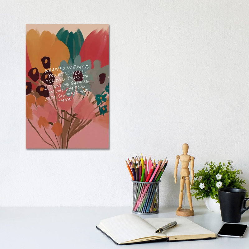 Flower Bouquet (Wrapped In Grace) by Morgan Harper Nichols - Wrapped Canvas Gallery-Wrapped Canvas Giclée