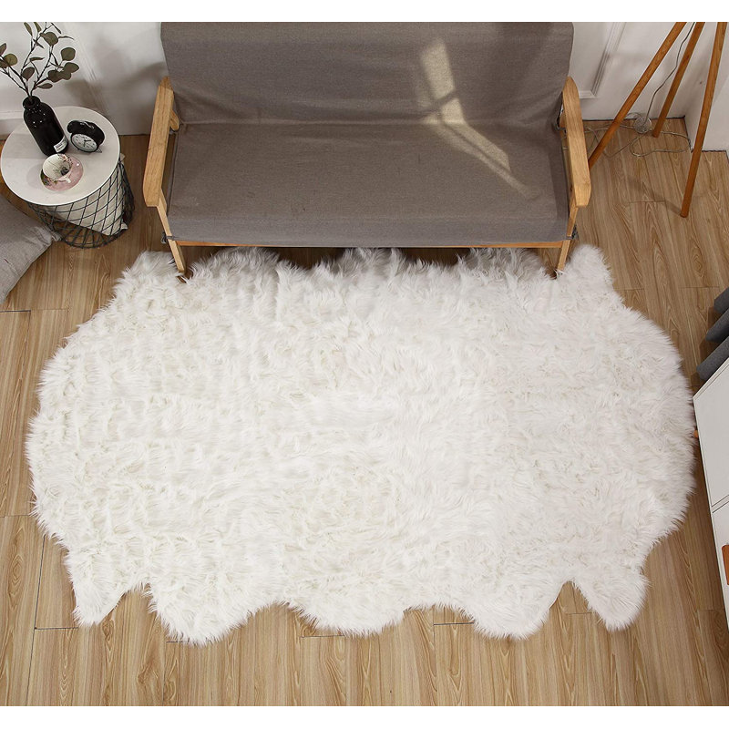 Tapis blanc Edmondo Flokati