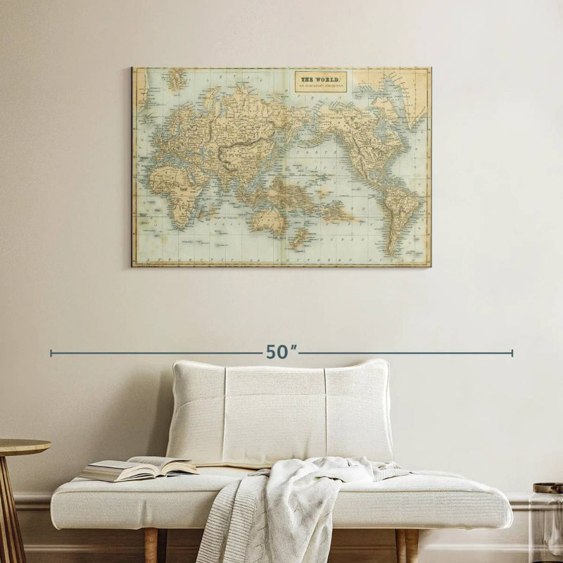 Aliaz, la carte du monde neutre, H 26 po x l 39 po