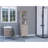 Linen Cabinet Jannes, Two Open Shelves, Single Door, Light Gray Finish-1343128985