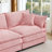 3-Seater Comfy Cloud Couches With Movable Ottoman-366881468