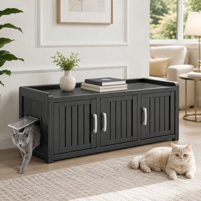3-Door Resin Cat House
