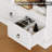 Akxel 47.2" W 3-Drawer Wood Grain Bookshelf-1625577716
