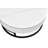 Modern nesting coffee table set in black & white.