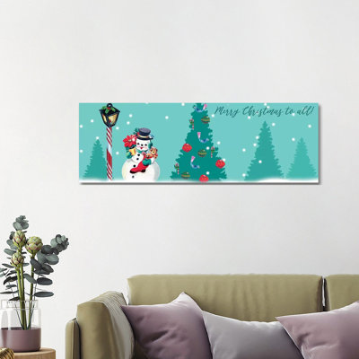 1955 Christmas Collection D by Alicia Ludwig - Wrapped Canvas Panoramic Print