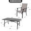Ensemble de salle à manger de patio 7 pièces, chaises en aluminium Textilene, table avec plateau en aluminium-920589491-920589489
