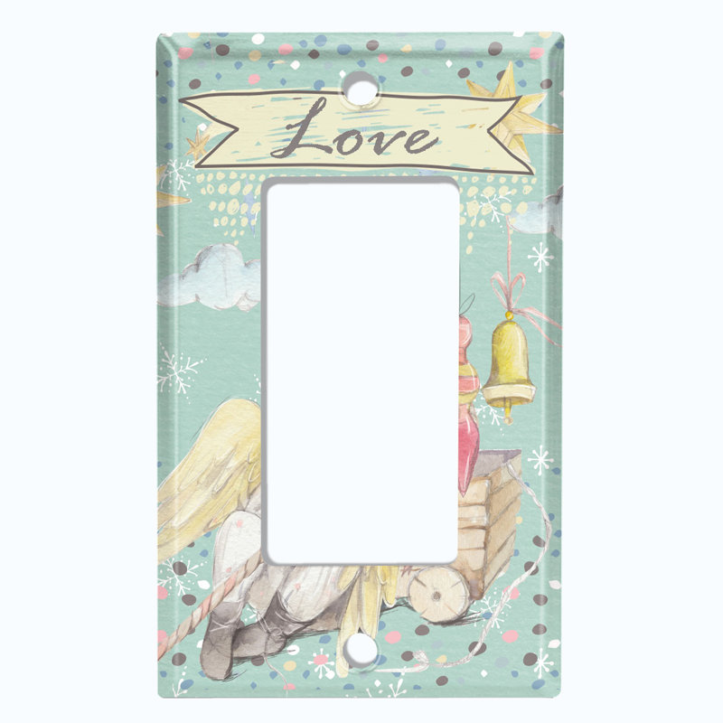 Plaque murale berçante Angel Baby Love