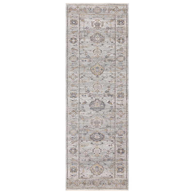 Chavonda Power Loomed Persian Teal Area Rug, Runner 67 x 240cm