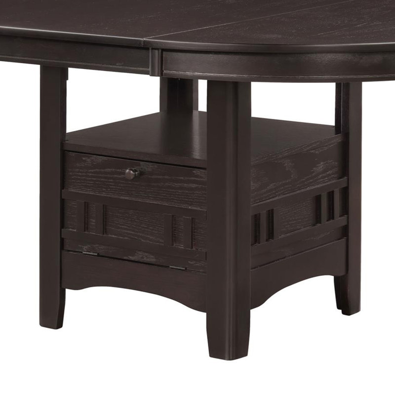Mccoe Extendable Oval Dining Table, Espresso