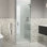 Albedo 27.25 in. x 78 in. Fully Frameless Hinge Shower Door