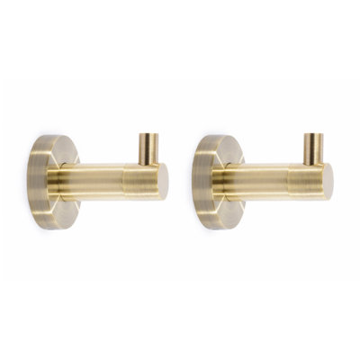 Venezia 2 Piece Wall Mounted Robe Hook Set