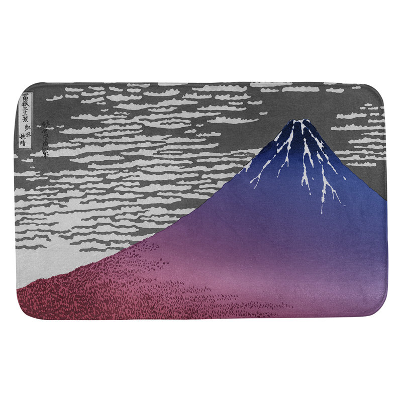 Tapis de salle de bain the fine wind clear matin Clair, l 17 po x L 24 po, Rose / transparent